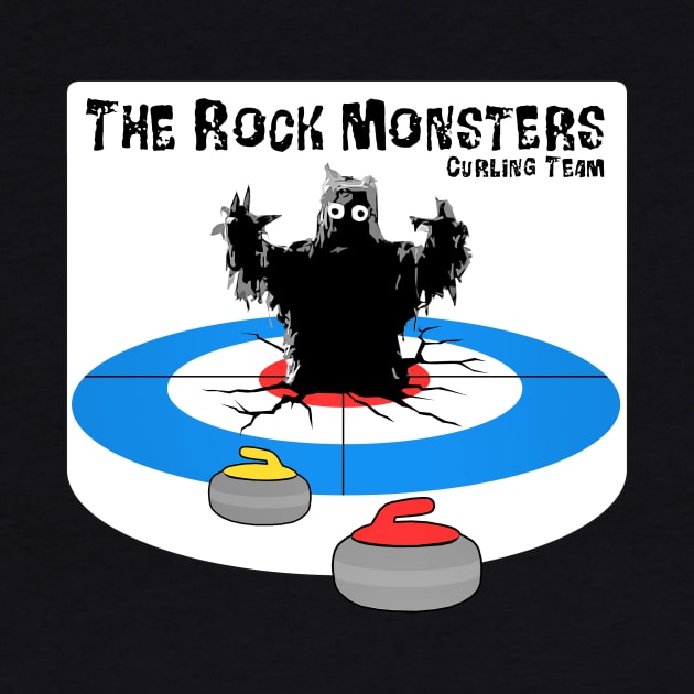 The Rock Monsters Curling Team - 2016 Logo by SaintEuphoria